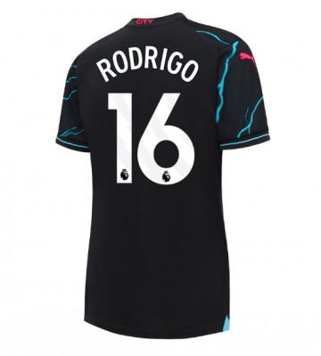 Manchester City Rodri Hernandez #16 Tredje trøje Dame 2023-24 Kort ærmer